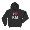 I Love KM Unisex Hoodie Black