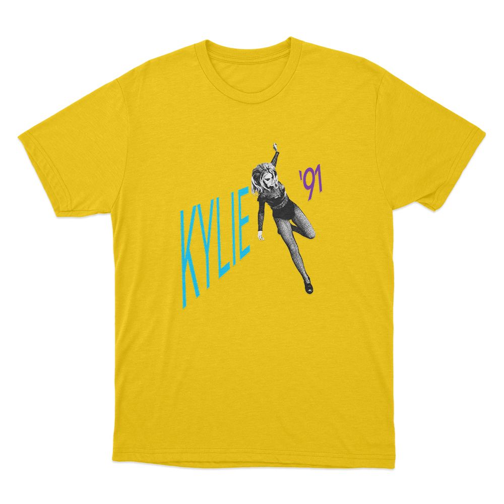 Kylie ’91 Unisex T Shirt Yellow Kylie 91 Unisex T Shirt Yellow