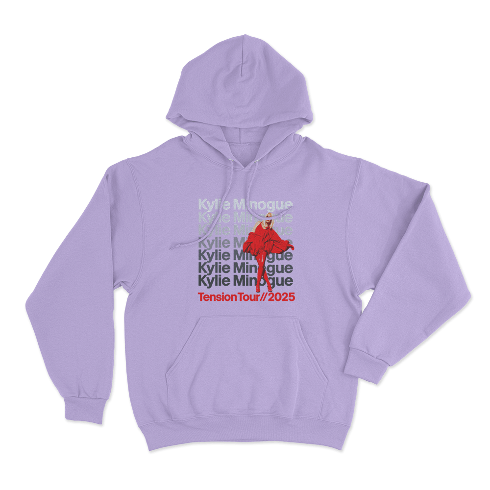 Kylie Minogue Tension Tour Unisex Hoodie Purple Kylie Minogue Tension Tour Unisex Hoodie Purple