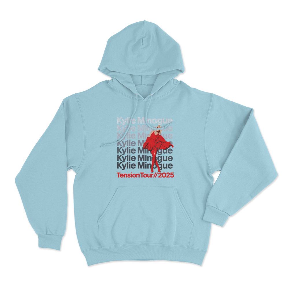 Kylie Minogue Tension Tour Unisex Hoodie Sky Blue Kylie Minogue Tension Tour Unisex Hoodie Sky Blue